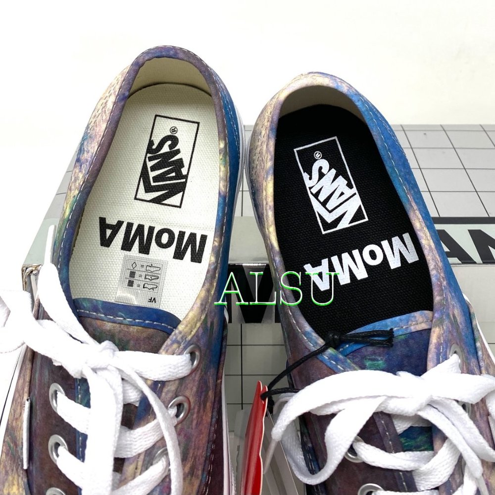 VANS Authentic Low Top Moma Claude Monet Canvas Shoes Women Size 6.5 VN0A2Z5I18H - Picture 5 of 11